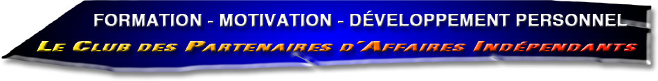 Pied de page : Le Club des Partenaires d'Affaires Ind&eacute;pendants